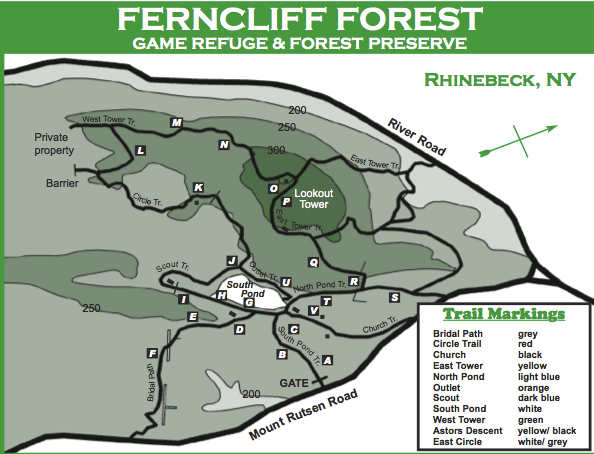 Ferncliff Forest Trail Map