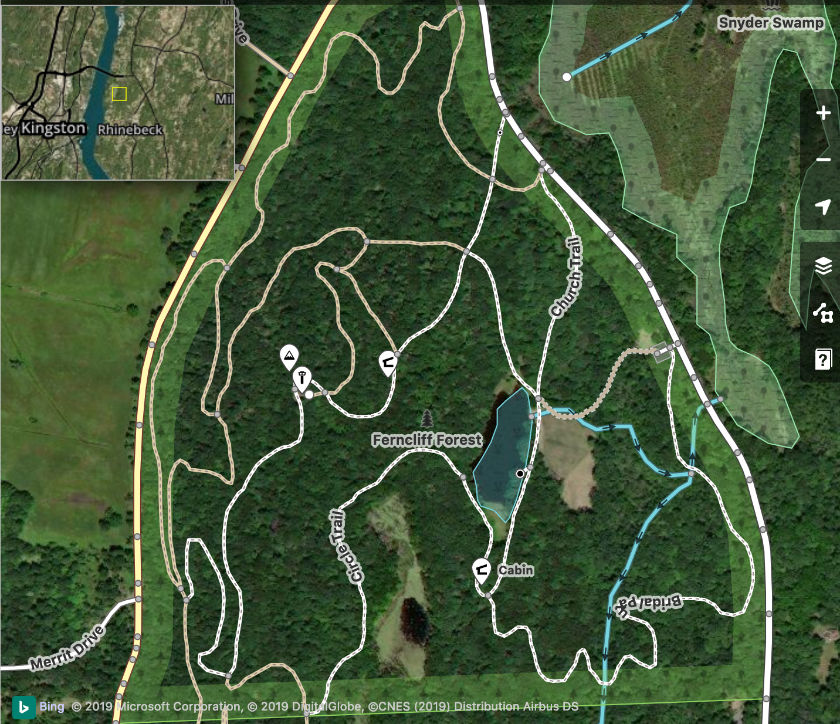 Ferncliff Forest Trail Map Visiting Rhinebeck | Ferncliff Forest - Mt. Rutsen Road News